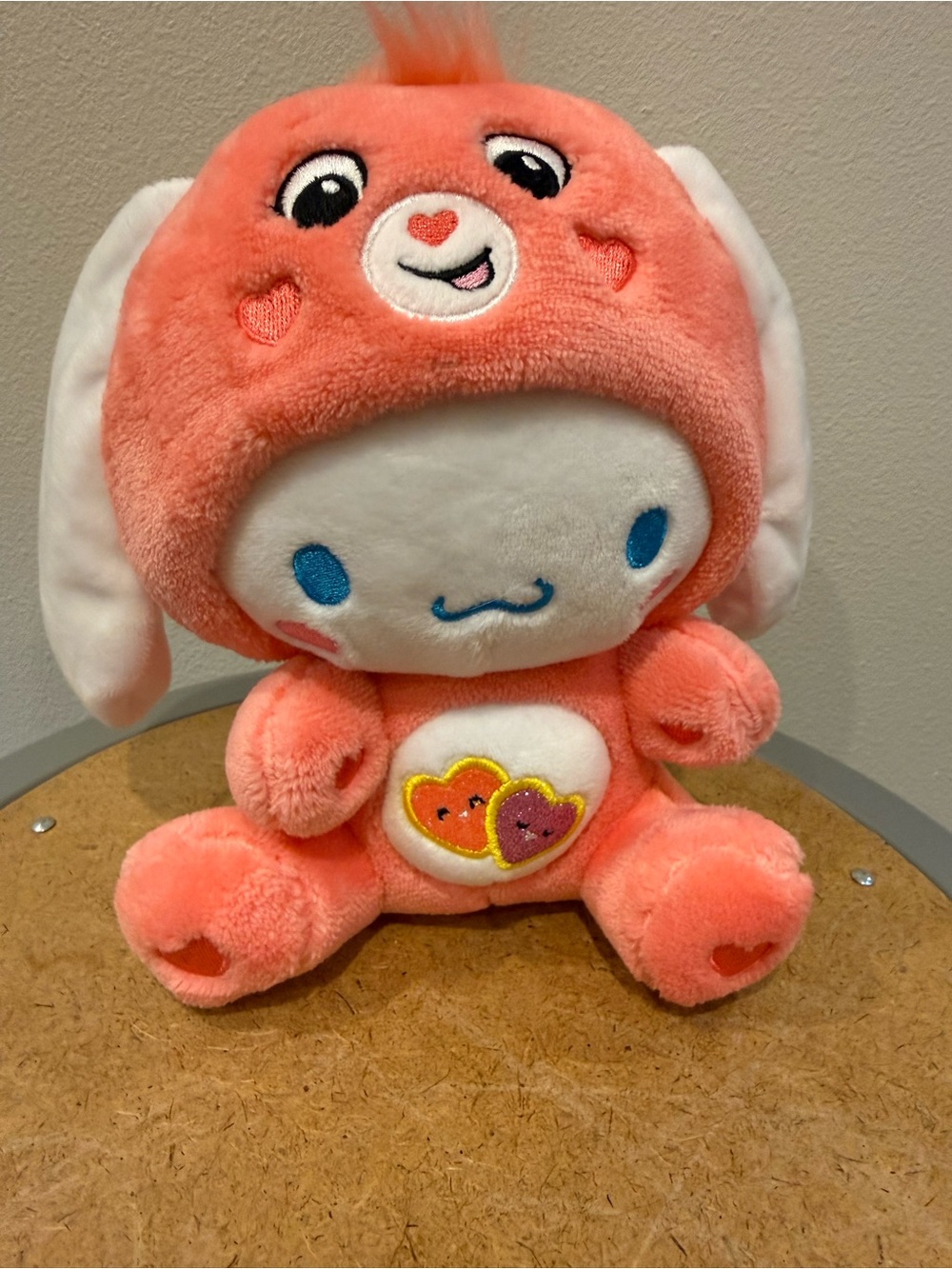 Hello Kitty X Care Bears Beary Beasties Cinnamoroll as Love-a-lot Bear